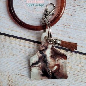 Cow Tag Keychain